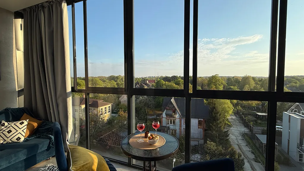 Квартира Квартира Уютная светлая студия с панорамным видом — Светлогорск