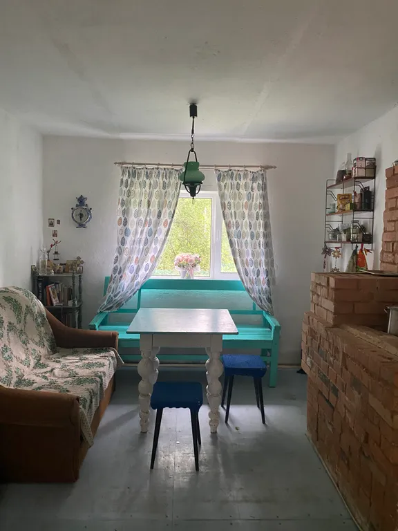 Дом на живописном берегу реки в деревне Пачеболка