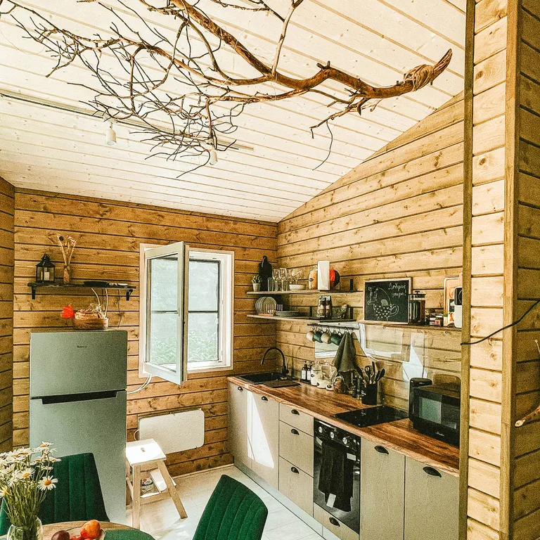 Уютный дом в лесу