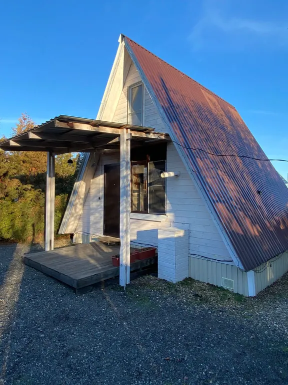 А-фрейм с парной, купелью и беседкой