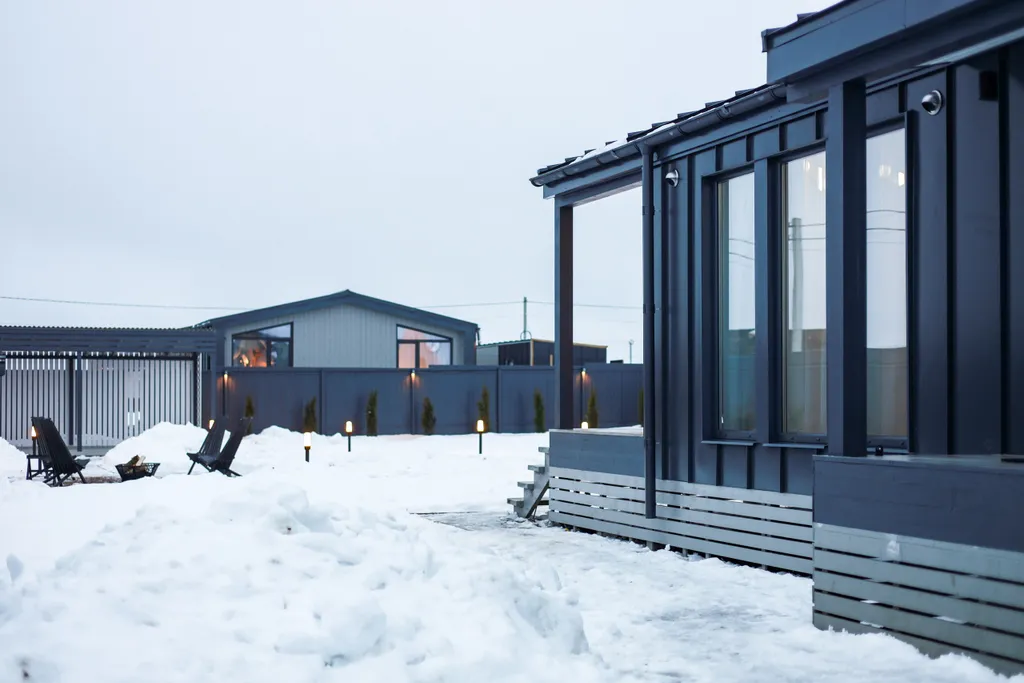 Стильный barnhouse с сауной