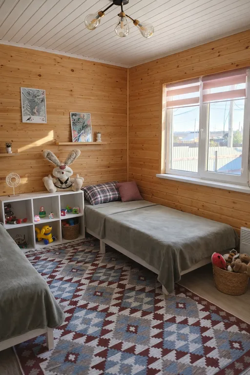 Просторный домик вблизи леса с баней