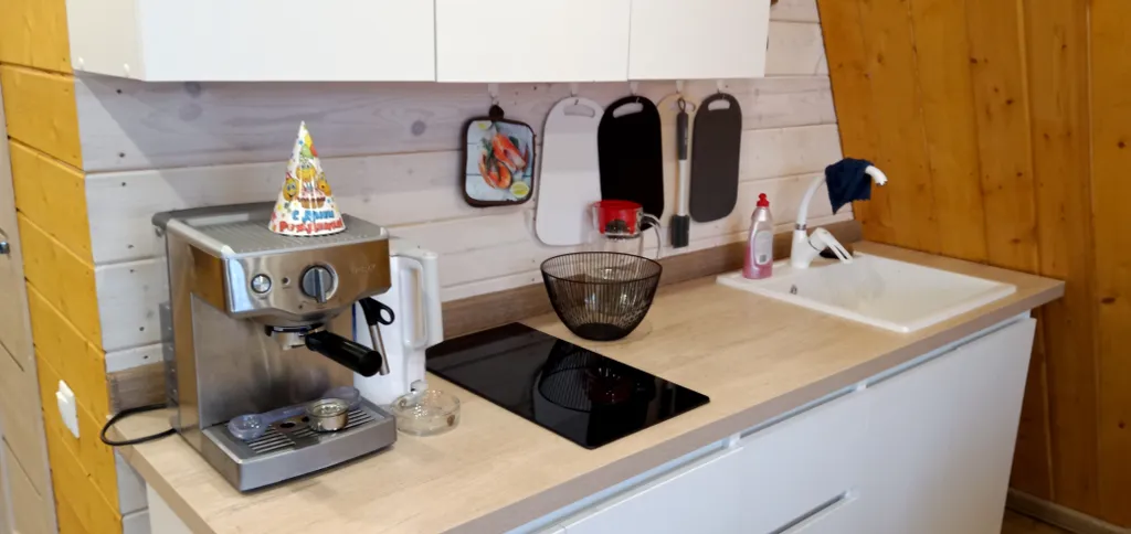 Большой а-фрейм дом с баней с сибирским чаном