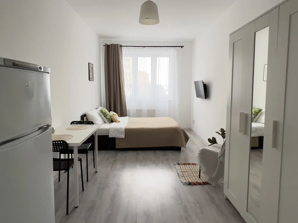 Светлая студия на двоих в ЖК Зеленые аллеи