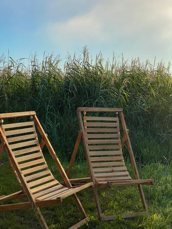Тихое и комфортное место на берегу реки Лесная