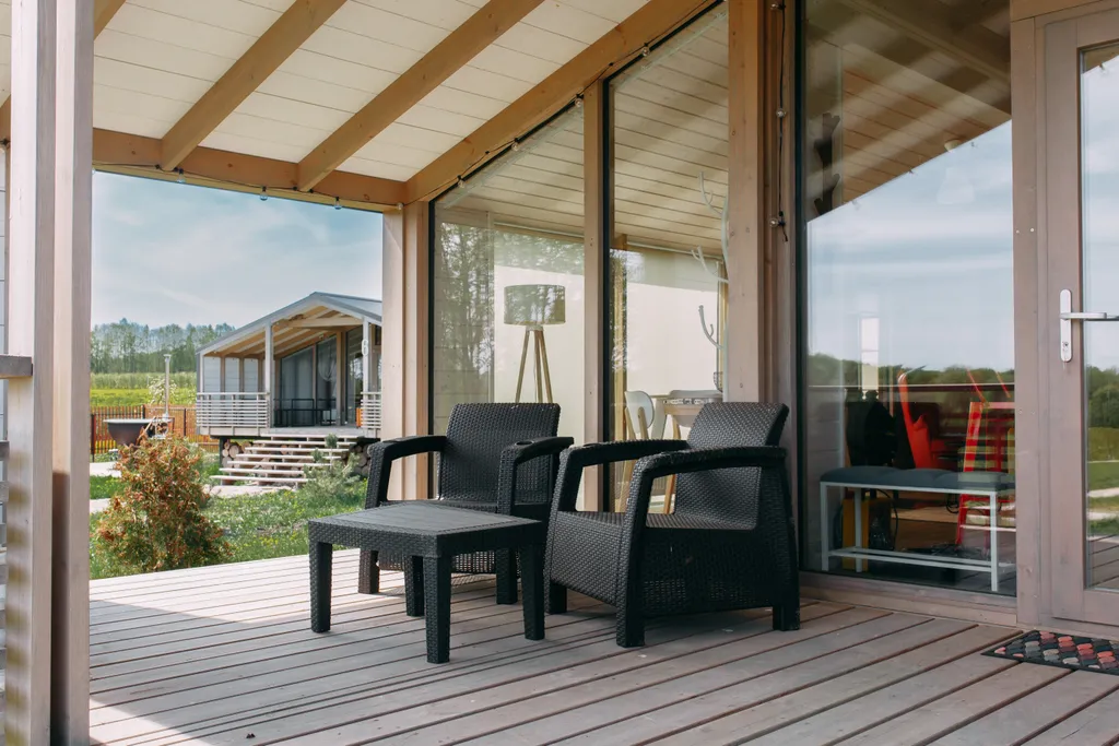 Барнхаус люкс с банным чаном.