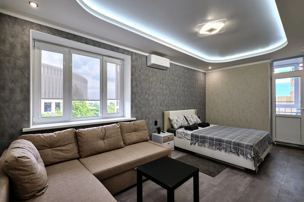 Квартира Квартира Goodtime Apartments c панорамным балконом и видом на стадион Краснодар — Краснодар