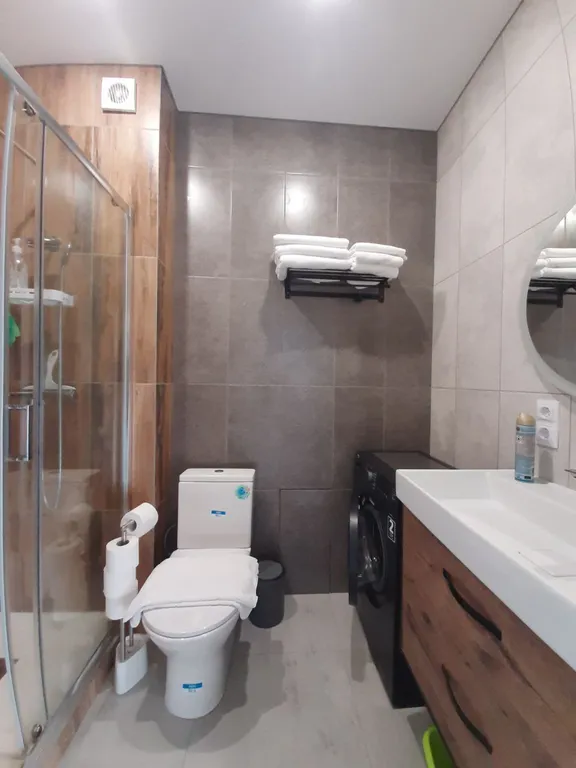 Квартира с участком, барбекю зона, закрытая территория, парковка