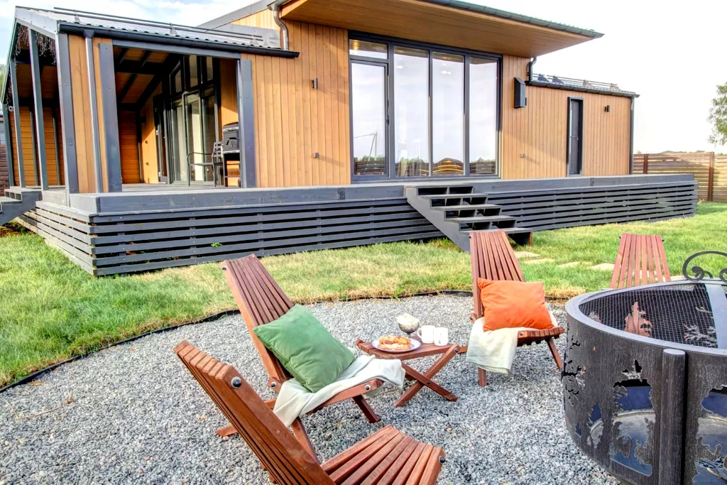 Уютный дoм с видом нa лес