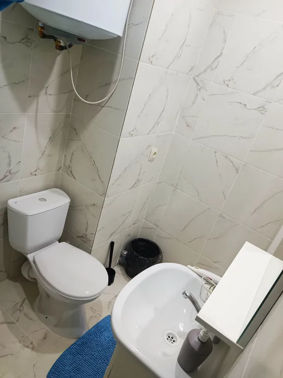 Светлая студия с большой кроватью у станции МЦД-4 Железнодорожная