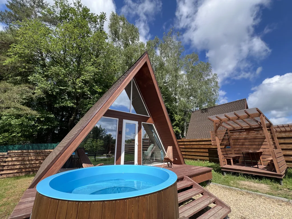 Коттедж Дом №2 A-frame с купелью-фурако — аренда посуточно в Боровск