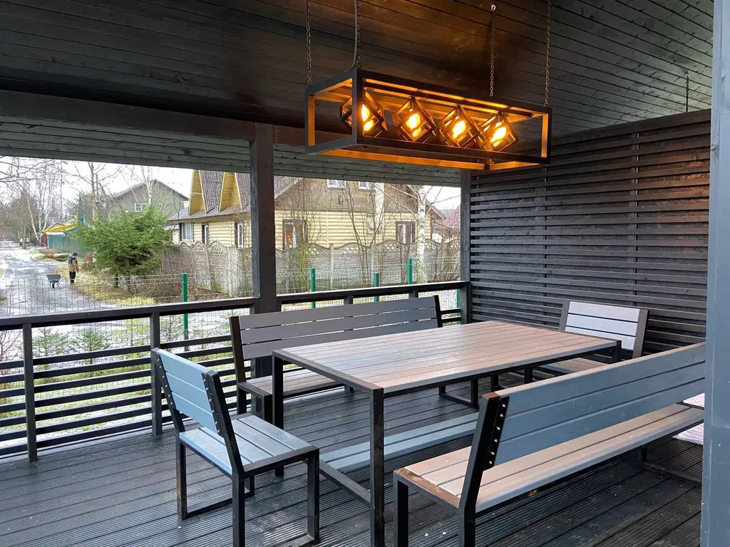 Коттедж Современный большой дом дуплекс с баней — Новоселье