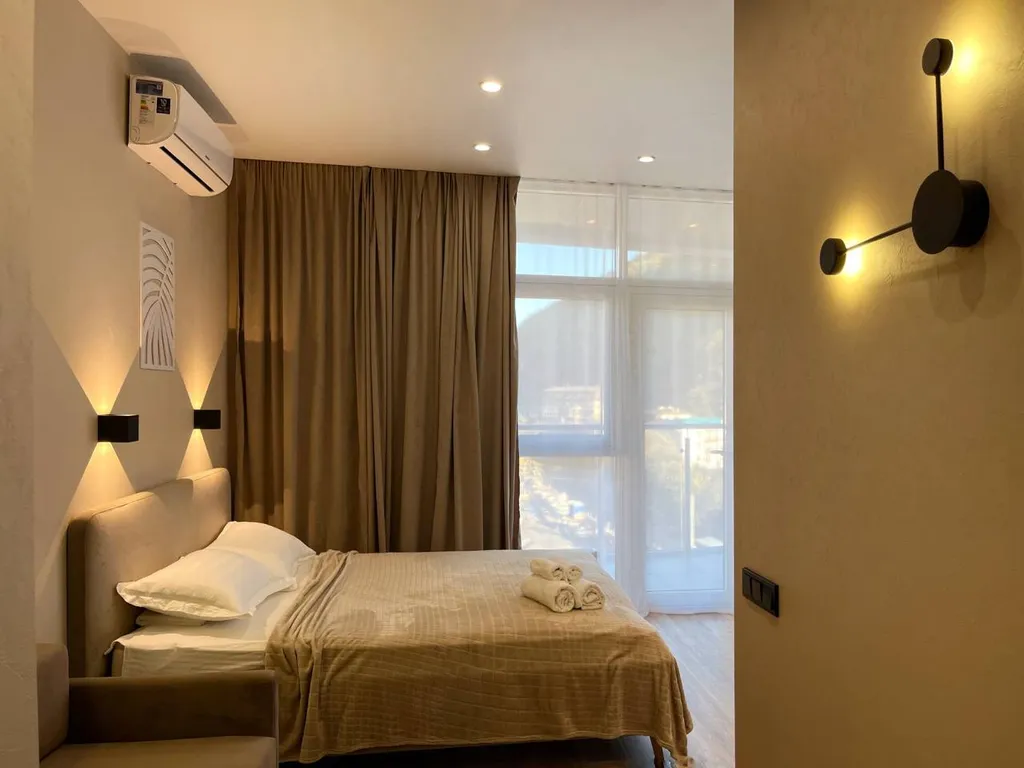 Уютная студия с видом на горы