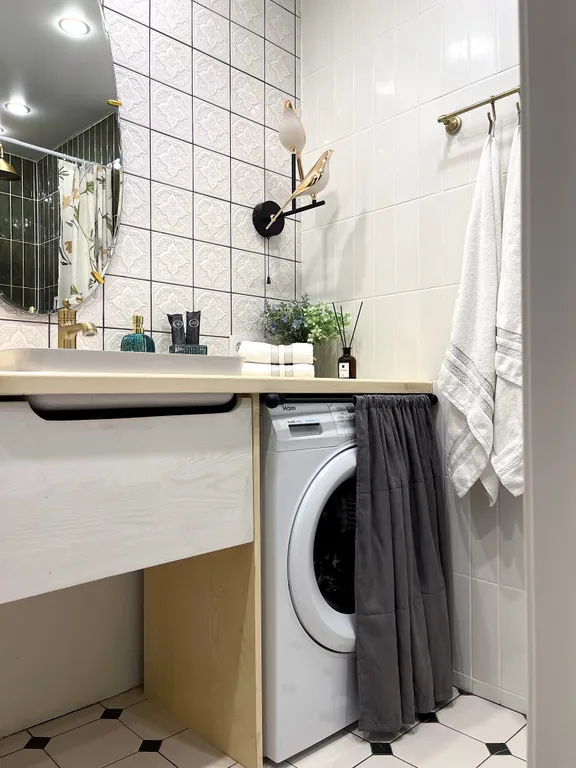 Однокомнатная квартира с дизайнерским ремонтом