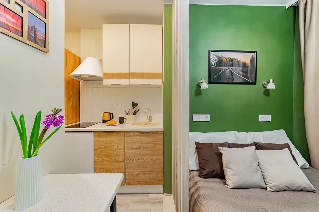 Квартира-студия в центре, 11,3 м², 1 кровать — аренда посуточно в Санкт-Петербург