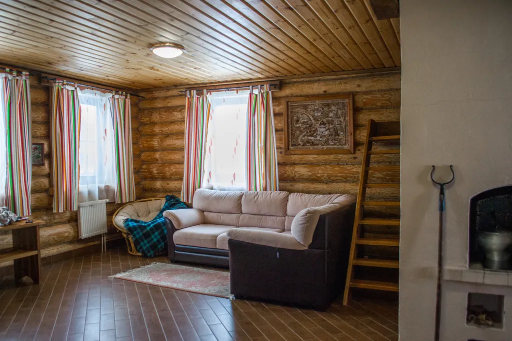 Дом Печки-лавочки с настоящей русской печью и лежанкой