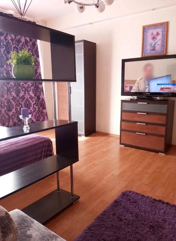 Студия в центре города, просторная с отдельной кухней и уютным балконом