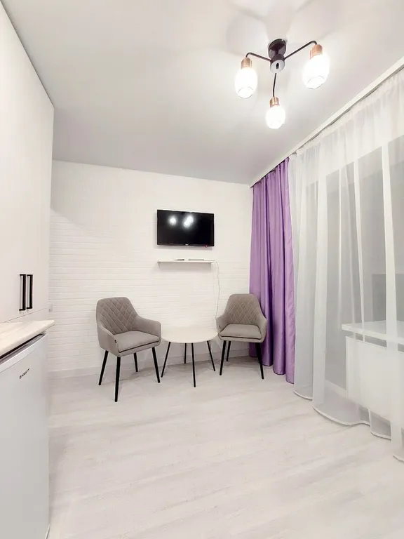 Новая студия с панорамным балконом в Новом городе у парка Прибрежный