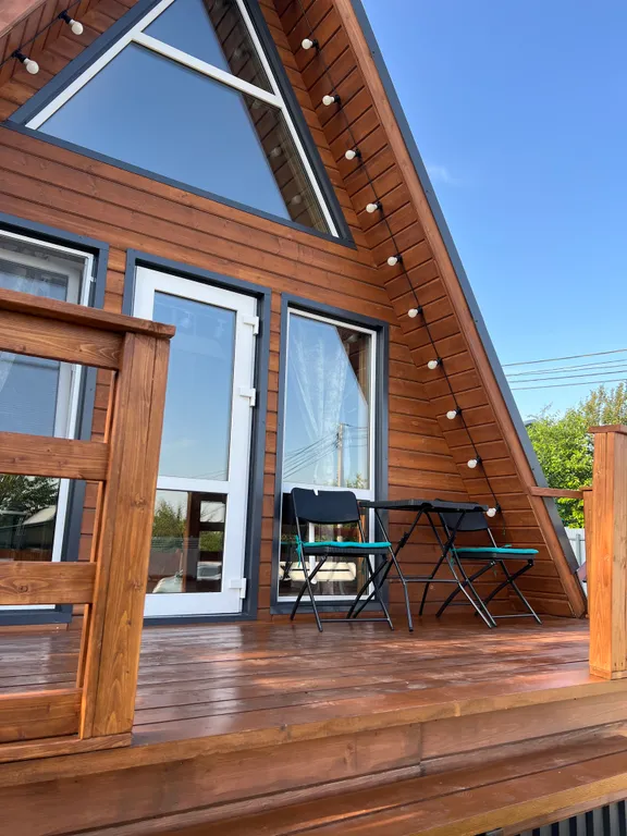 Коттедж Коттедж Новый уютный А-фрейм в черте города — Казань