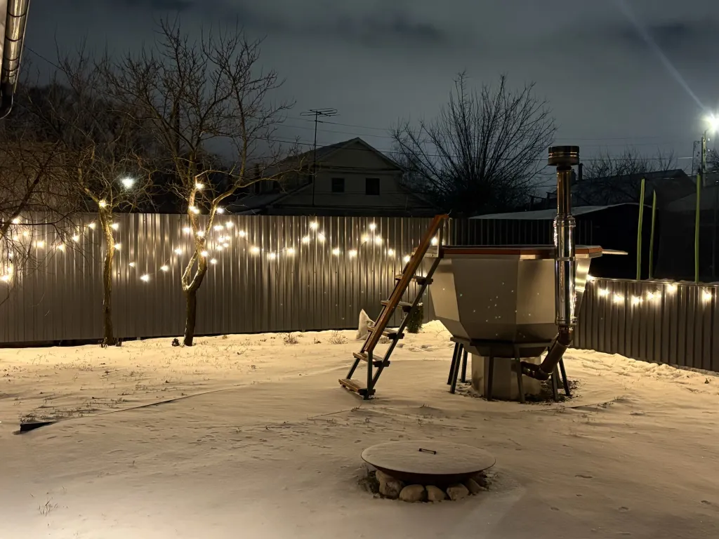 Дом с баней, чаном, бесплатной парковкой, закрытой территорией