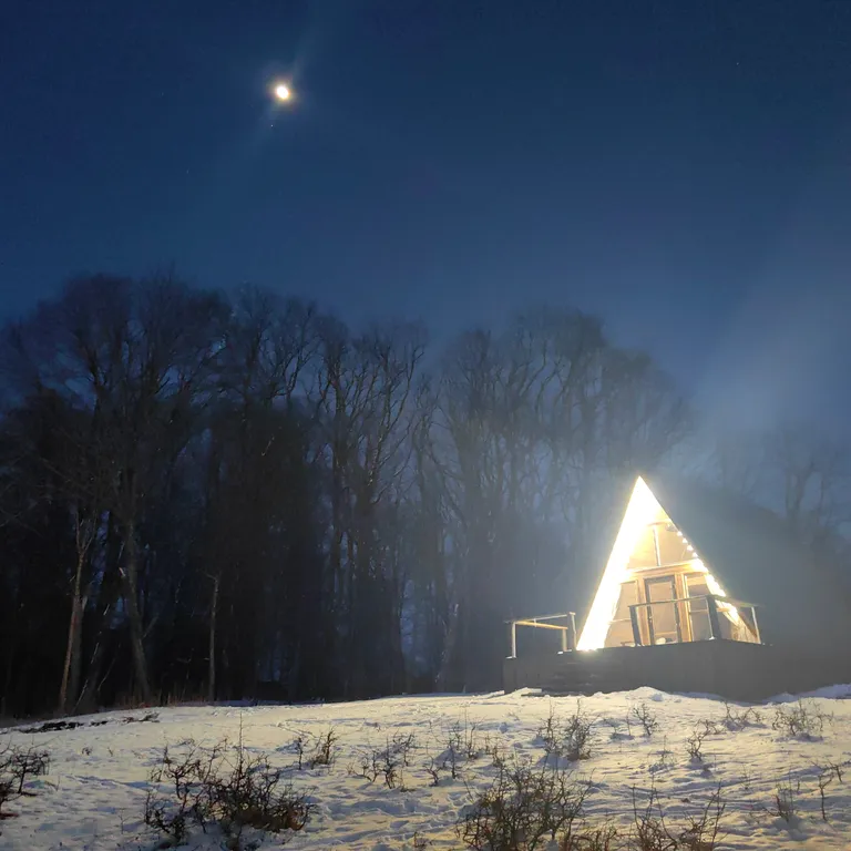 Коттедж Отдых от городской суеты в Адыгеи, домик в лесу А-фрейм — Веселый