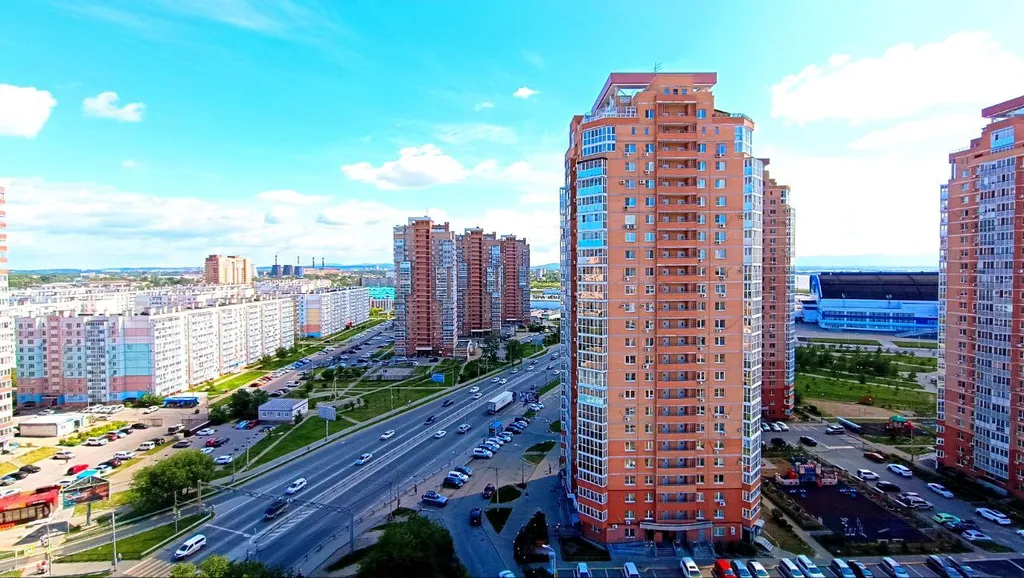 Апартаменты Оливия на 15 этаже с видом на Амур вблизи Арены Ерофей