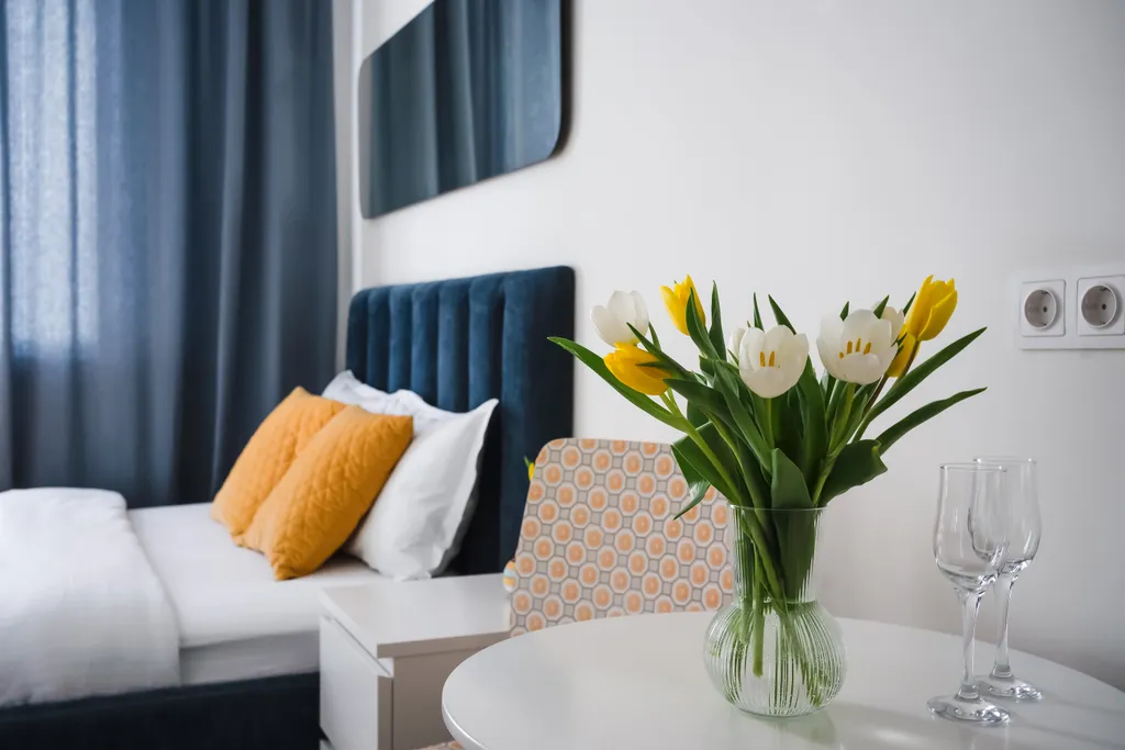 Квартира Квартира Стильная студия Бирюзовая в центре — Калининград