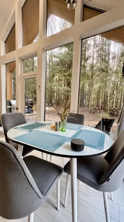 Дом с сибирским банным чаном в лесу