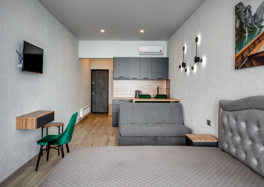 Студия люкс с видом на море у пляжа