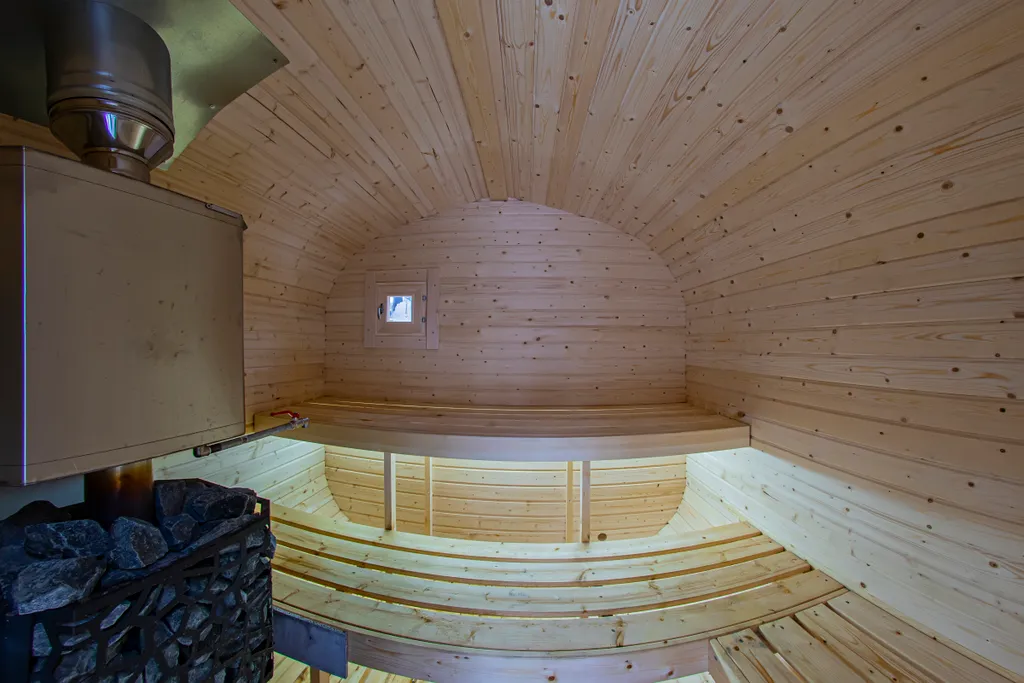 Вилла в Сосновом лесу с чаном и баней