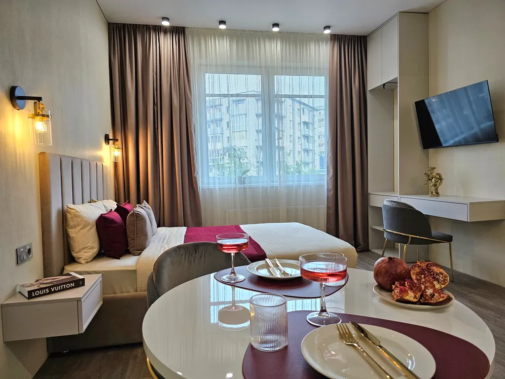 Квартира Квартира Рыбная деревня - студия с кондиционером на набережной — Калининград