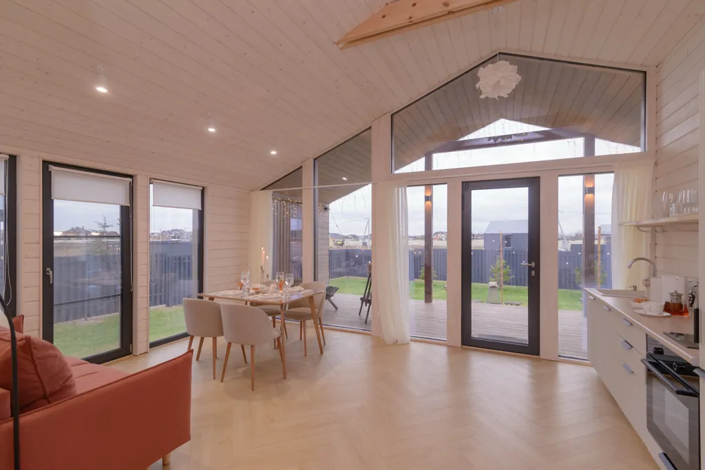 Шикарный дом с панорамной сауной и джакузи на террасе