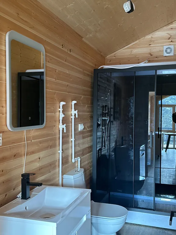 Коттедж Барнхаус с видом на горы и реку — Архыз