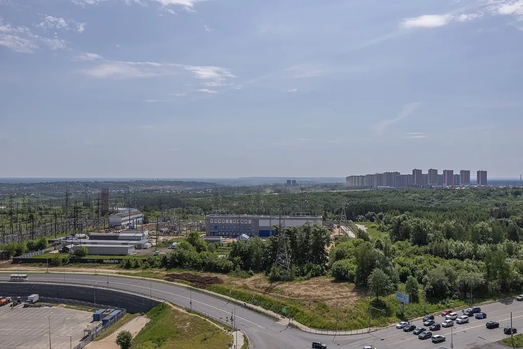 Видовая 1-комнатная квартира в ЖК Цветы