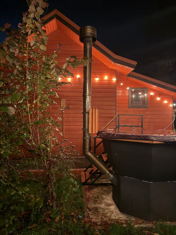 Уютный охотничий дом с чаном, бассейном и баней