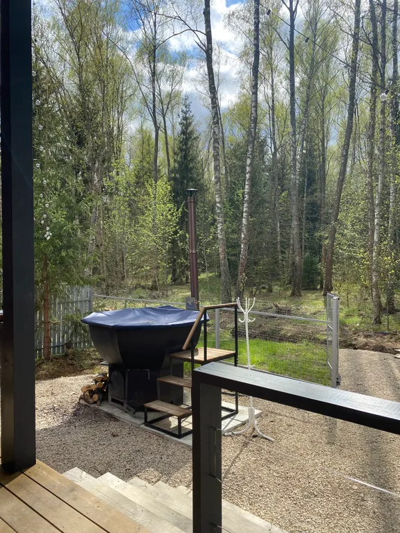 Гостевой дом у леса с чаном и сауной