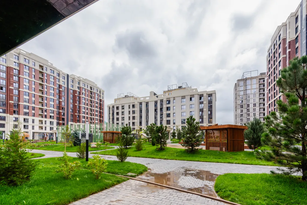 Квартира Open line amir, 2 комнаты с видом на сад — Алматы