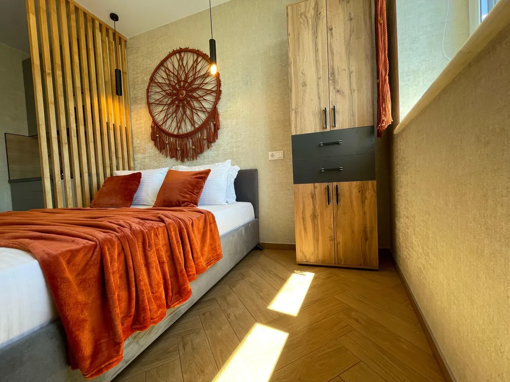 Апартаменты с видом на море и горы, 3 минуты до пляжа