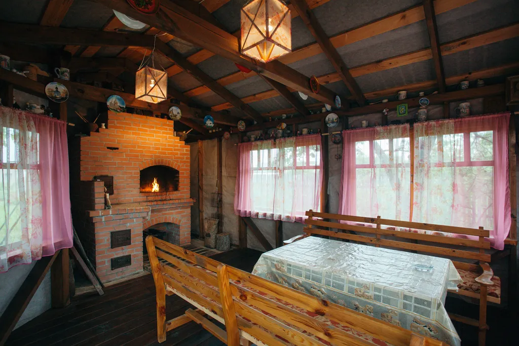 Домик с баней и фурако и барбекю на территории в 10 минутах от центра