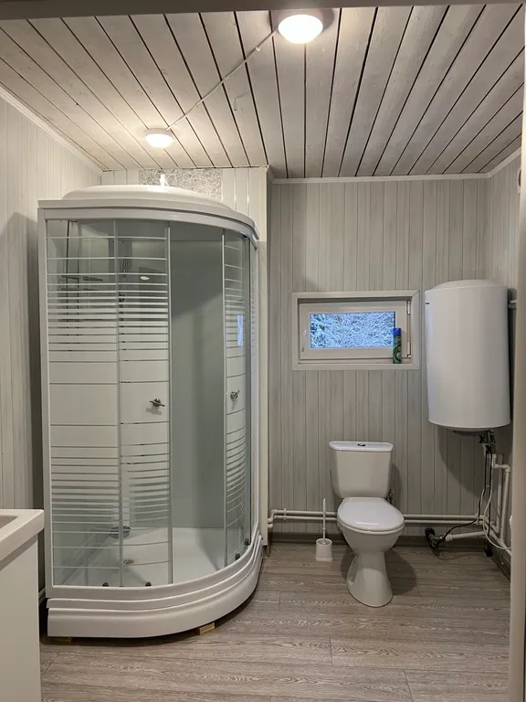 Дом с баней у леса