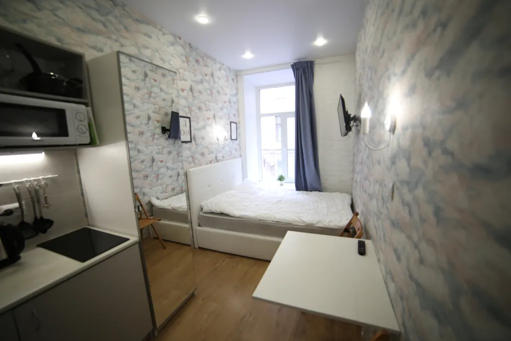 Квартира Стильные апартаменты-студио напротив стадиона "Петровский" — Санкт-Петербург