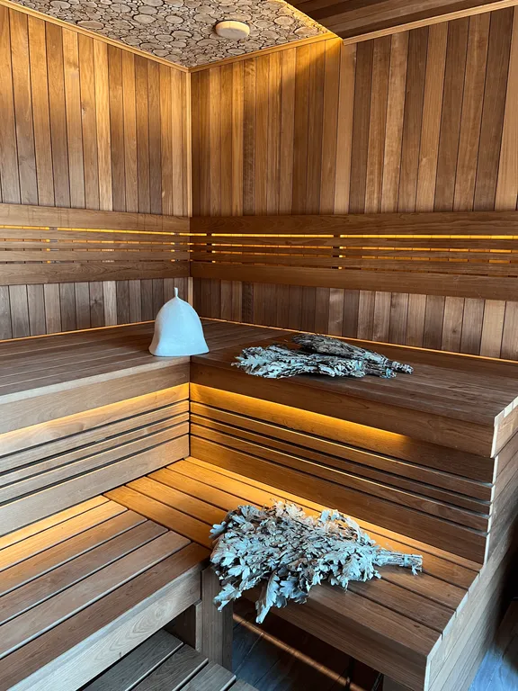 Уютный дом с термальным бассейном и баней