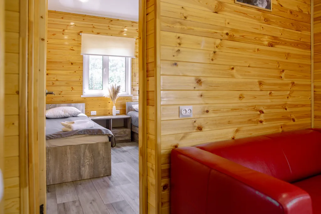 Двухэтажный коттедж с баней