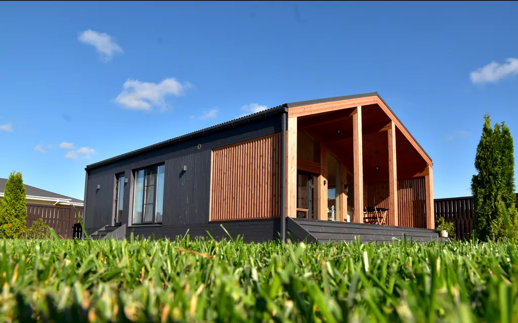 Уютный барнхаус Daсhа Beketovо с панорамными окнами