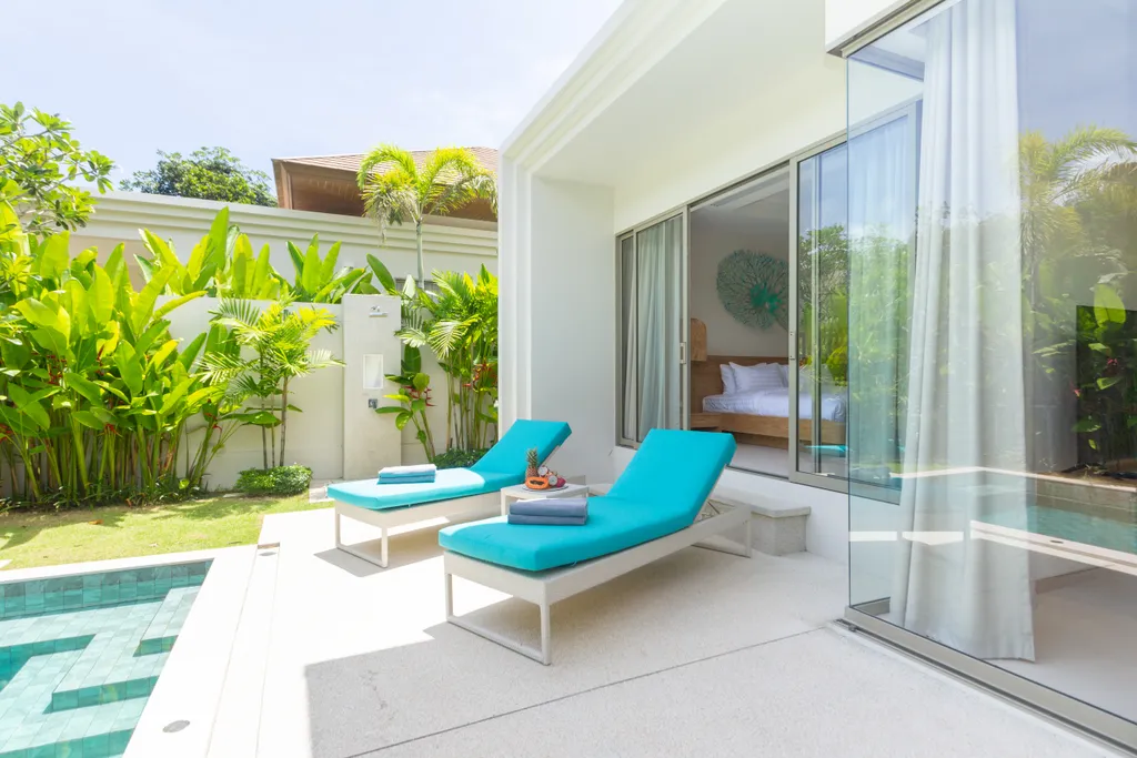 Светлая вилла с 3 спальнями и бассейном Бангтао, Лаян, Лагуна