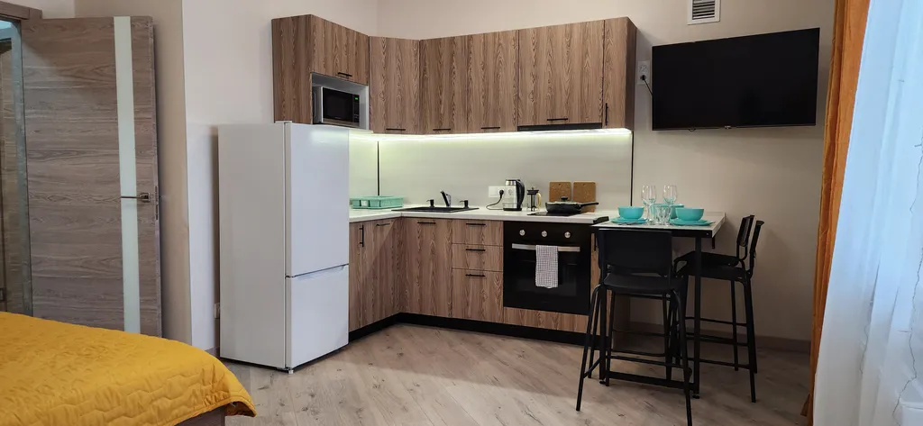 Квартира Квартира Cтудия Wooden apart для 1-4 гостей в 5 минутах пешком от метро Горки — Казань
