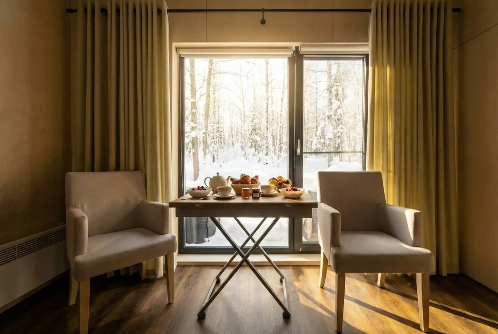 Мобильный дом с видом на озеро