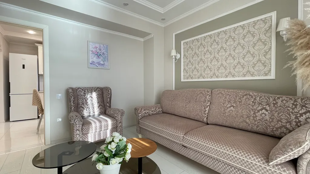 Квартира у моря с двумя спальнями и панорамным балконом