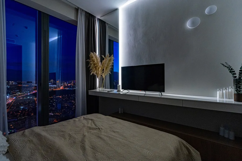 Апартамент с нежным интерьером и редким видом на город