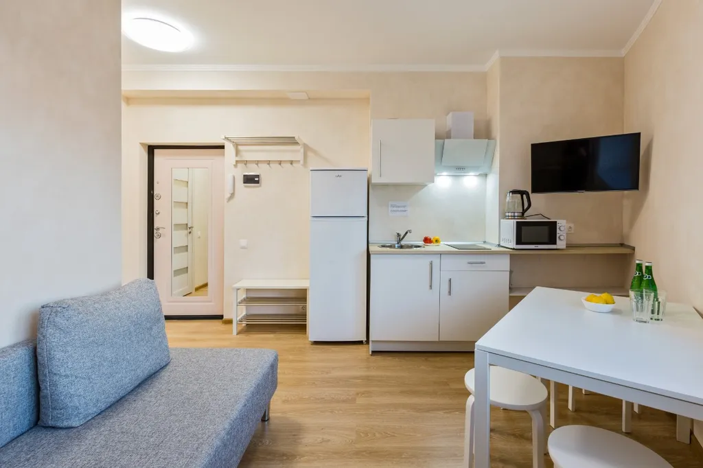 Laspace apart mini 4 местный кухня-гостиная спальня 30 м2